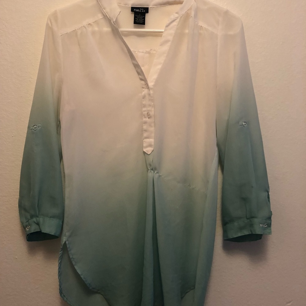 Rue 21 ombré sheer top